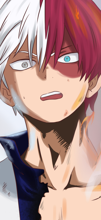 Shoto Todoroki Anime My Hero Academia Phone Wallpaper