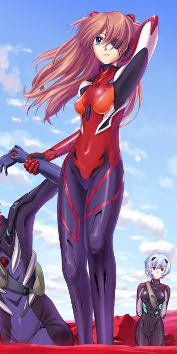 Asuka Langley Sohryu Anime Evangelion: 3.0 You Can (Not) Redo Phone Wallpaper