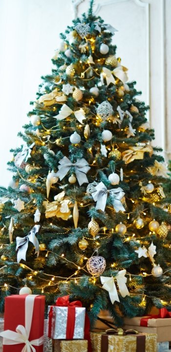 christmas ornaments gift christmas tree holiday Christmas Phone Wallpaper
