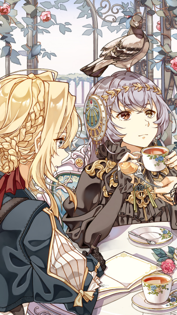 Violet Evergarden (Character) Violet Evergarden Lux Sibyl Anime Phone Wallpaper