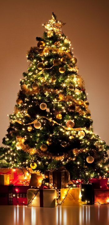 gift christmas ornaments christmas lights christmas tree holiday Christmas Phone Wallpaper