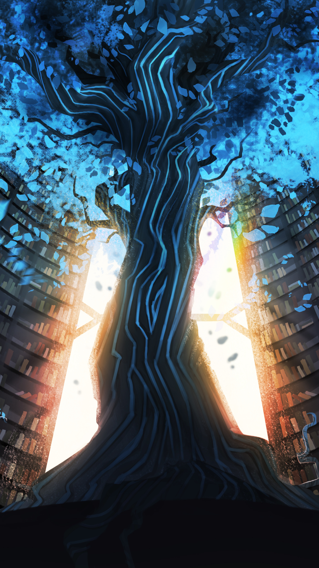 Artistic Tree Phone Wallpaper by Alex Braun