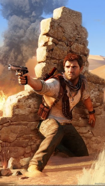video game Uncharted 3: Drake's Deception Phone Wallpaper