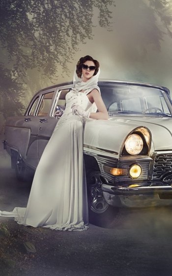 fashion woman Girls & Cars Phone Wallpaper