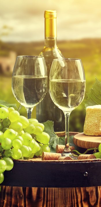 wine grapes fruit depth of field food still life Phone Wallpaper
