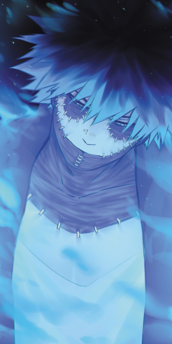 black hair scar Dabi (Boku No Hero Academia) Anime My Hero Academia Phone Wallpaper