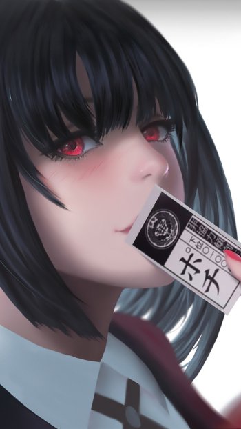 Yumeko Jabami Anime Kakegurui Phone Wallpaper