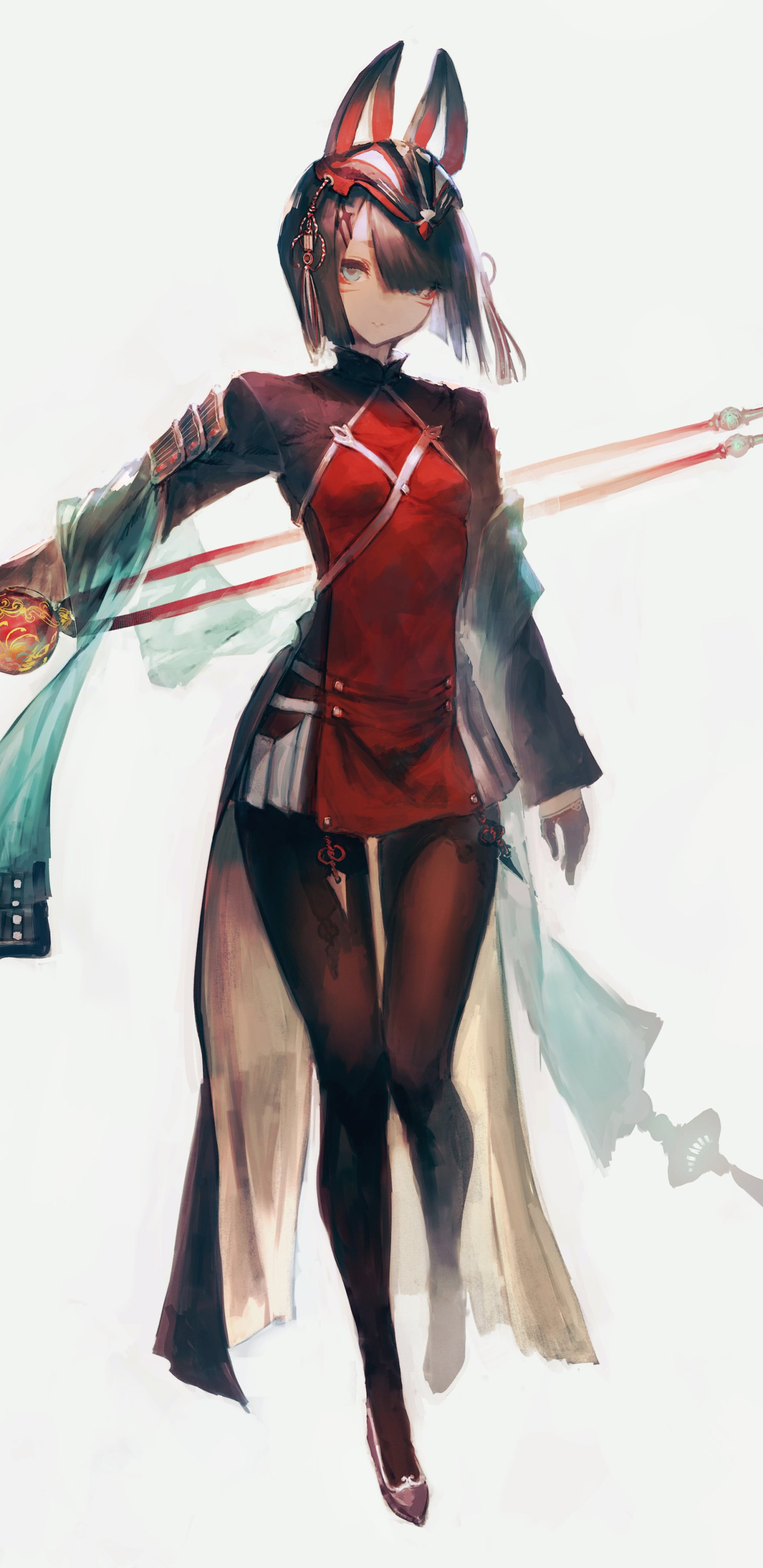 Download Thigh Highs Sword Anime Original Phone Wallpaper