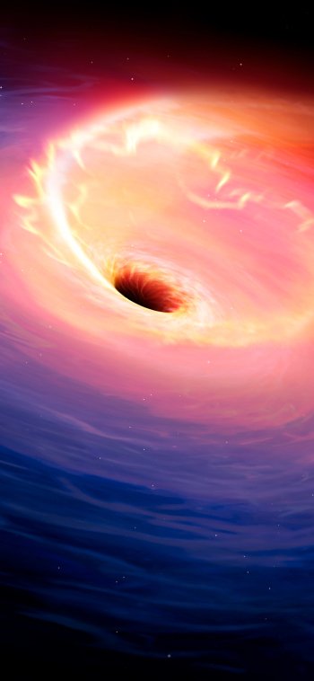 Sci Fi black hole Phone Wallpaper