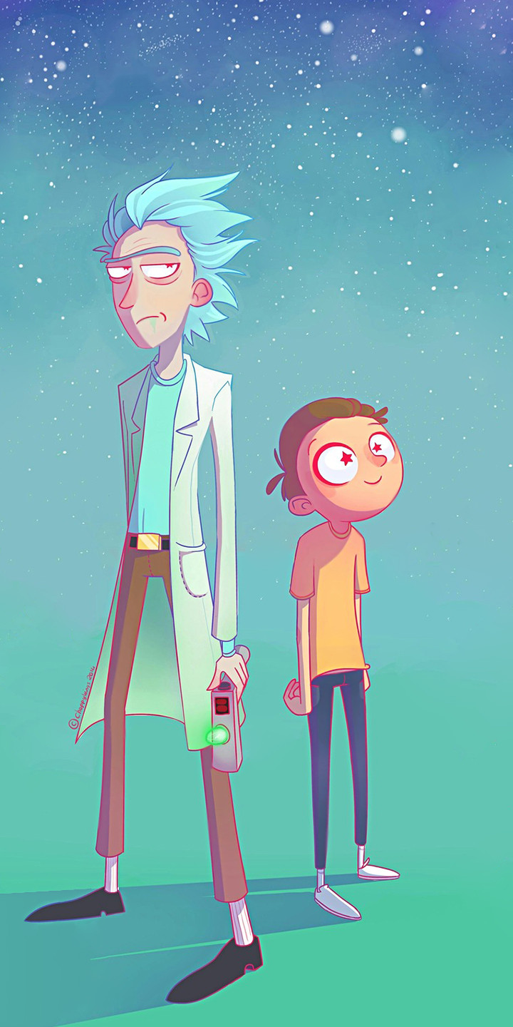 Rick and Morty Phone Wallpaper by Choppywings