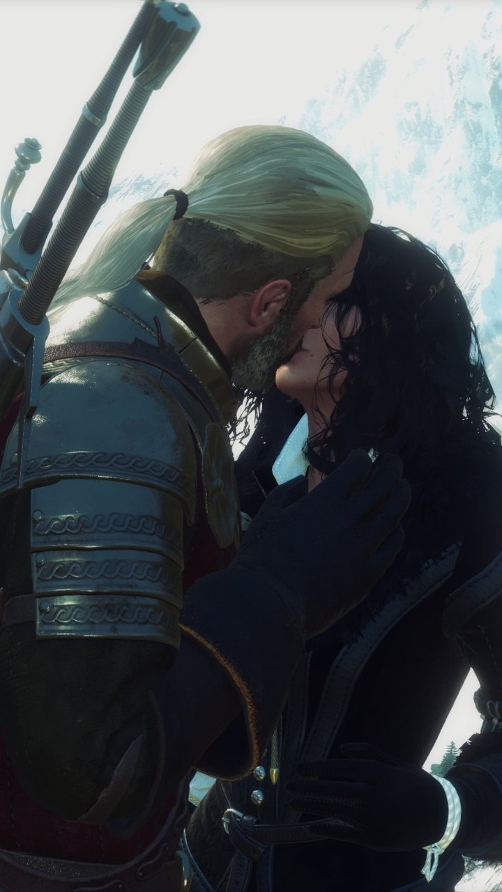 Download Yennefer Of Vengerberg Geralt Of Rivia Video Game The Witcher 3: Wild Hunt Phone Wallpaper