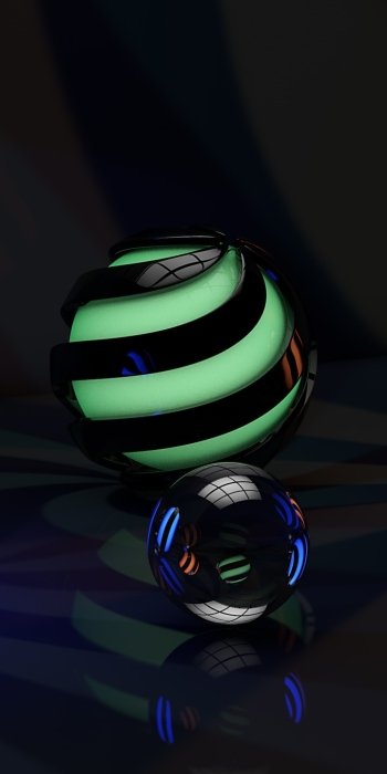 glass ball artistic 3D Art Phone Wallpaper