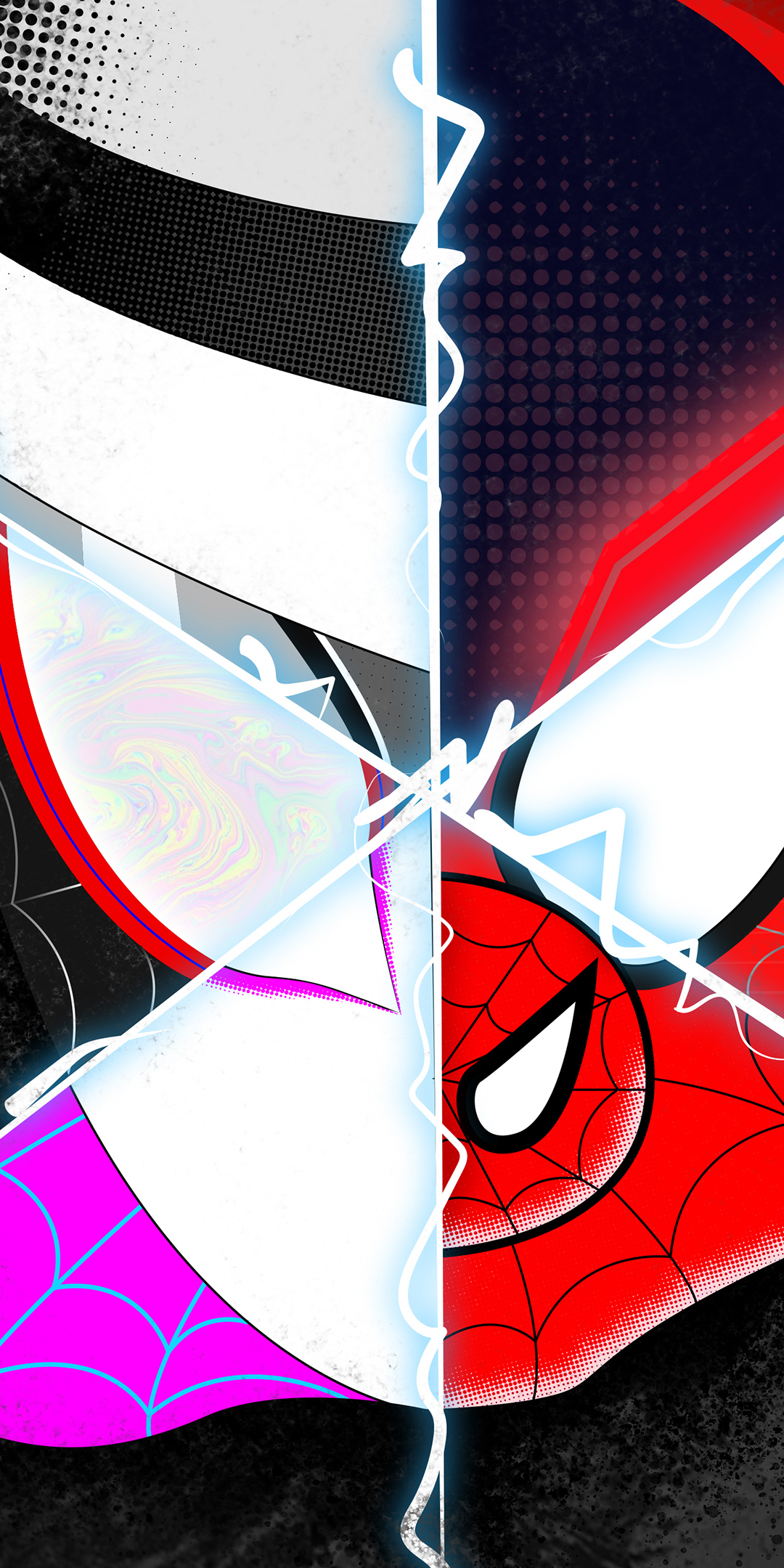 Spider-Man: Into The Spider-Verse Phone Wallpaper by Casey Madden