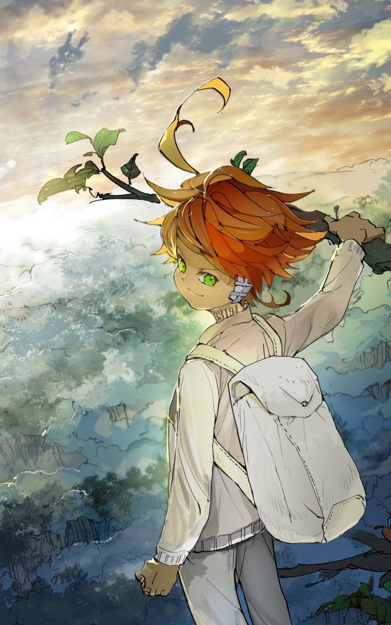 Download Emma (The Promised Neverland) Anime The Promised Neverland Phone Wallpaper