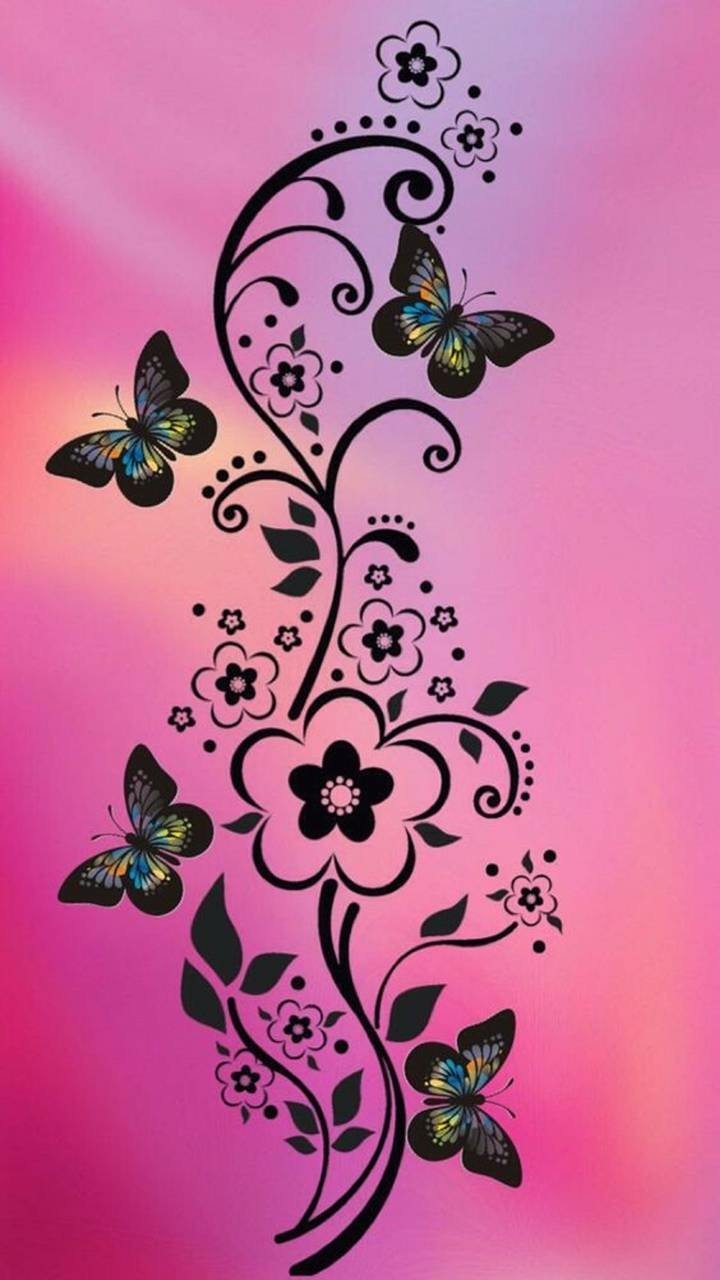 Download Artistic Butterfly Phone Wallpaper