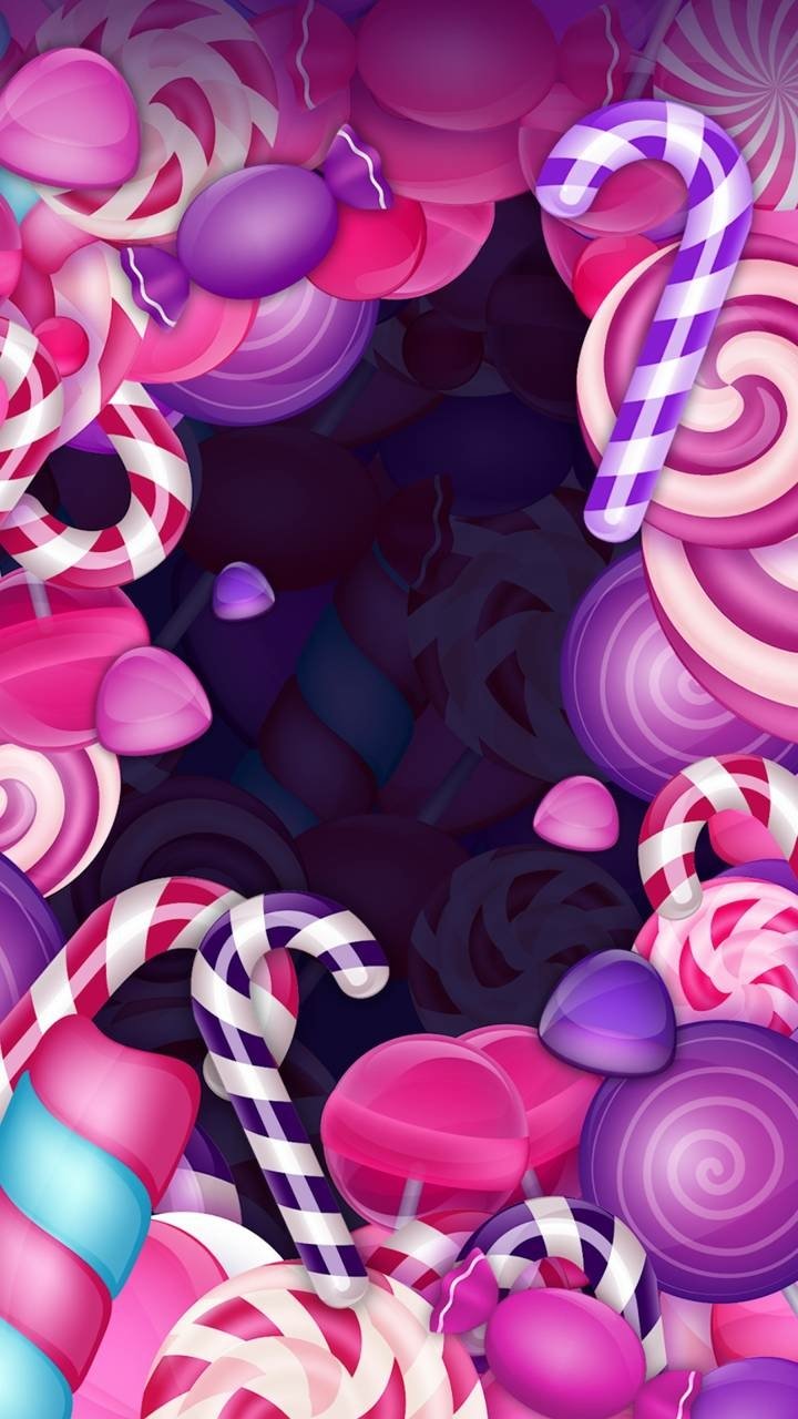Download Lollipop Candy Cane Colors Food Candy Phone Wallpaper