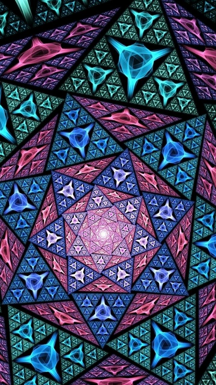 Download Colors Triangle Abstract Design Phone Wallpaper