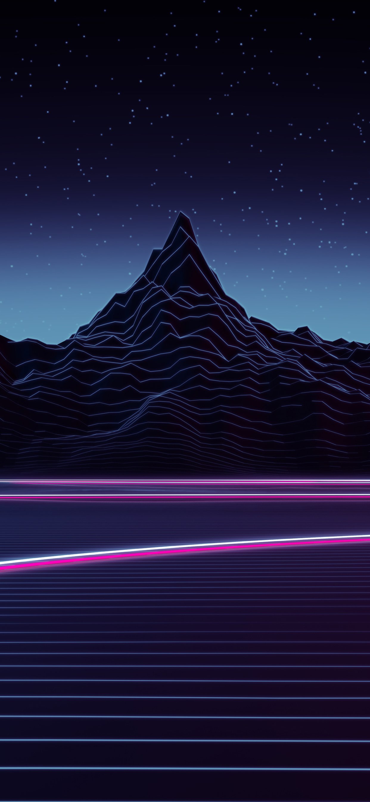 Download Artistic Retrowave Phone Wallpaper