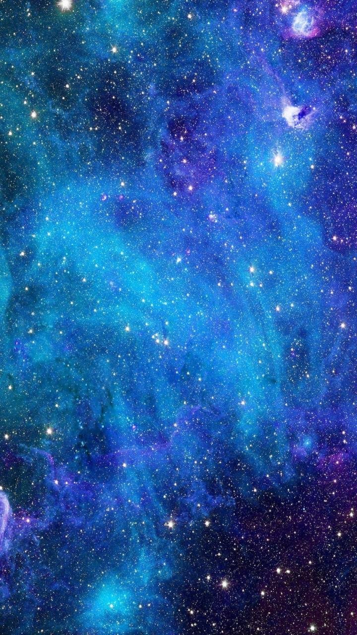 Download Blue Star Space Sci Fi Nebula Phone Wallpaper