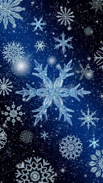 artistic snowflake Phone Wallpaper
