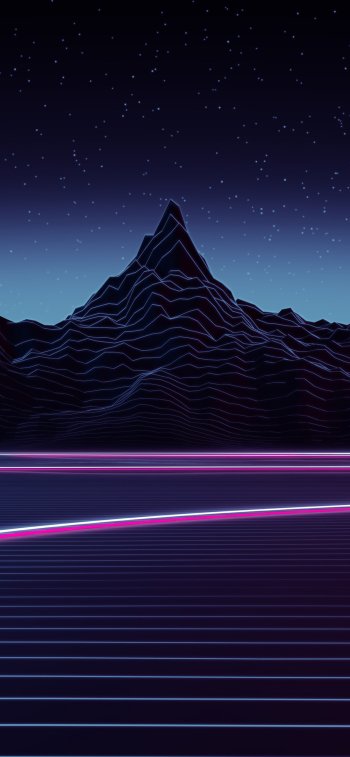 artistic retrowave Phone Wallpaper