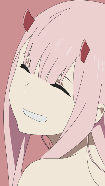 Zero Two (Darling in the FranXX) Anime Darling in the FranXX Phone Wallpaper