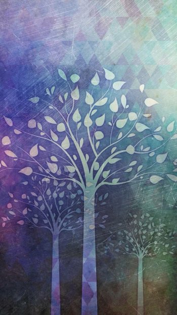 leaf artistic tree Phone Wallpaper