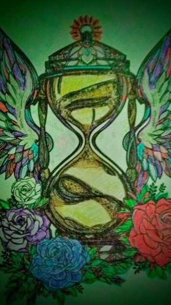 colors flower man made hourglass Phone Wallpaper
