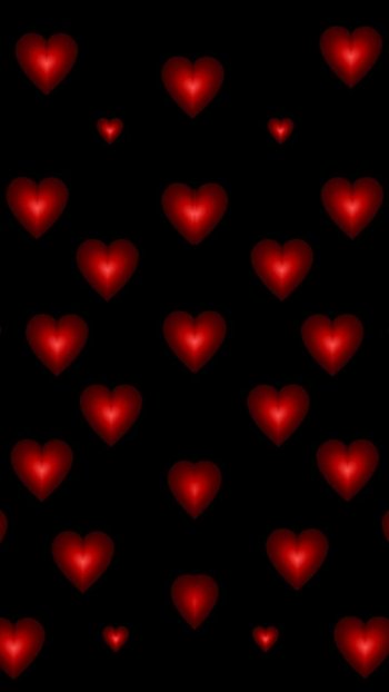 Valentine's Day love red artistic heart Phone Wallpaper