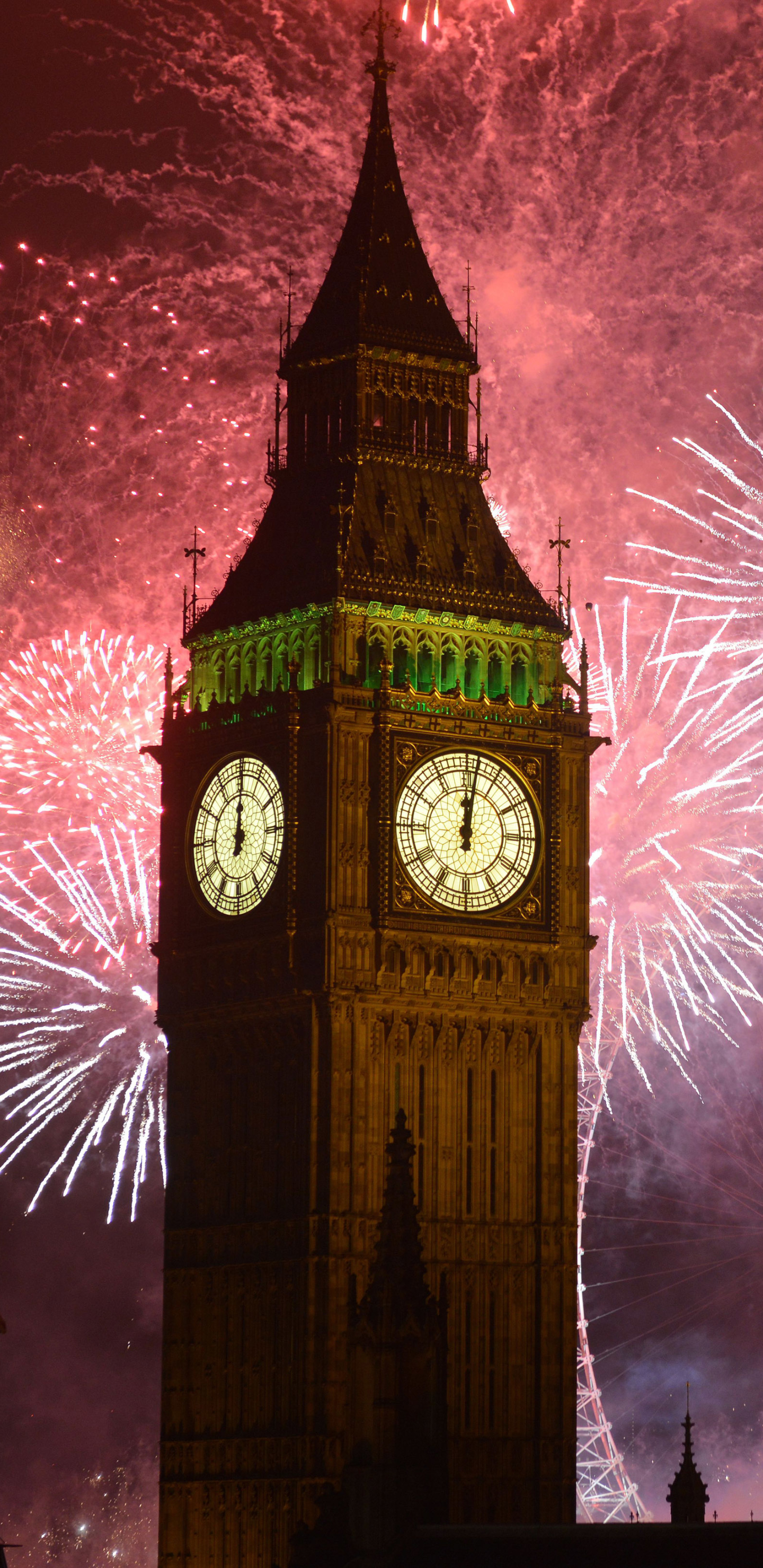 New Year's Eve Fireworks over London