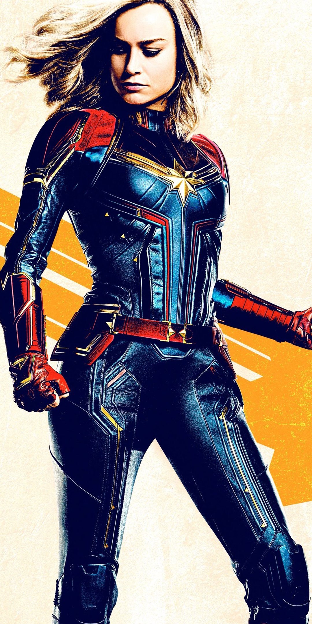 Download Brie Larson Movie Captain Marvel Phone Wallpaper