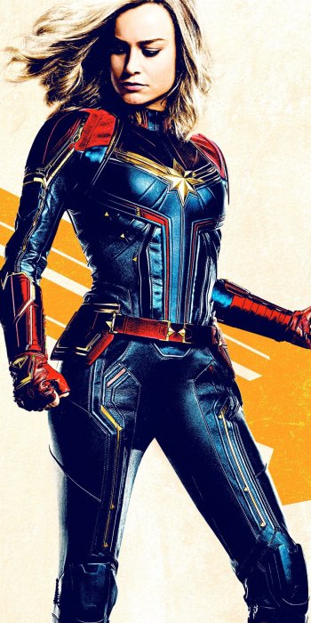 Brie Larson movie Captain Marvel Phone Wallpaper
