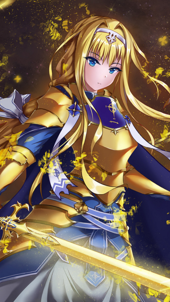 Alice Zuberg Anime Sword Art Online: Alicization Phone Wallpaper