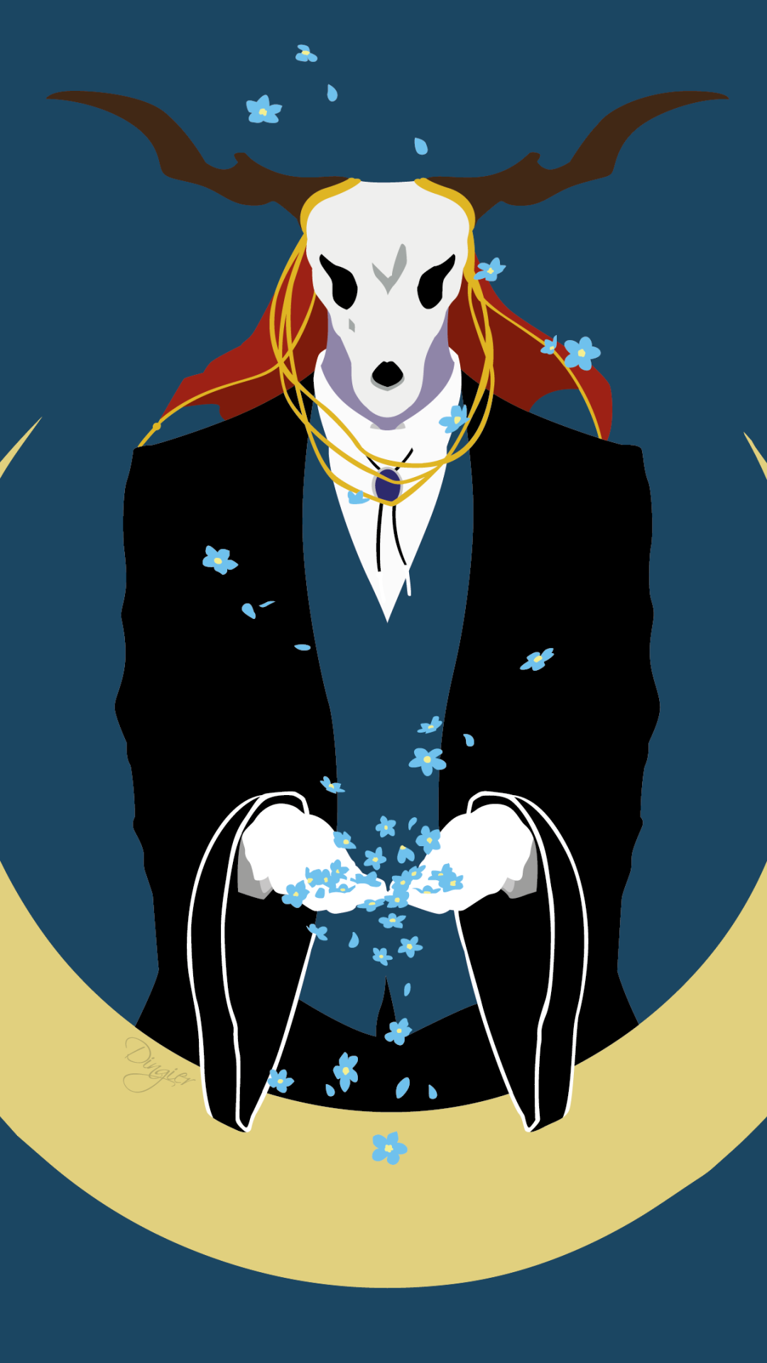 The Ancient Magus' Bride Phone Wallpaper by Linnea Eveliina
