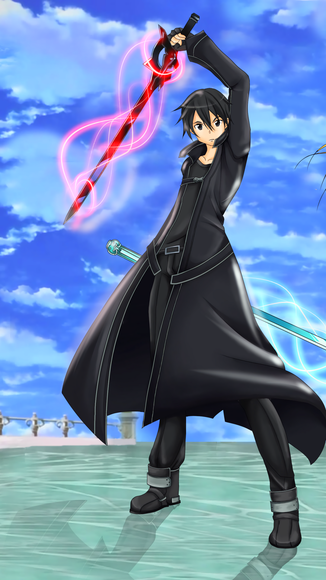Download Kirito (Sword Art Online) Anime Sword Art Online Phone Wallpaper