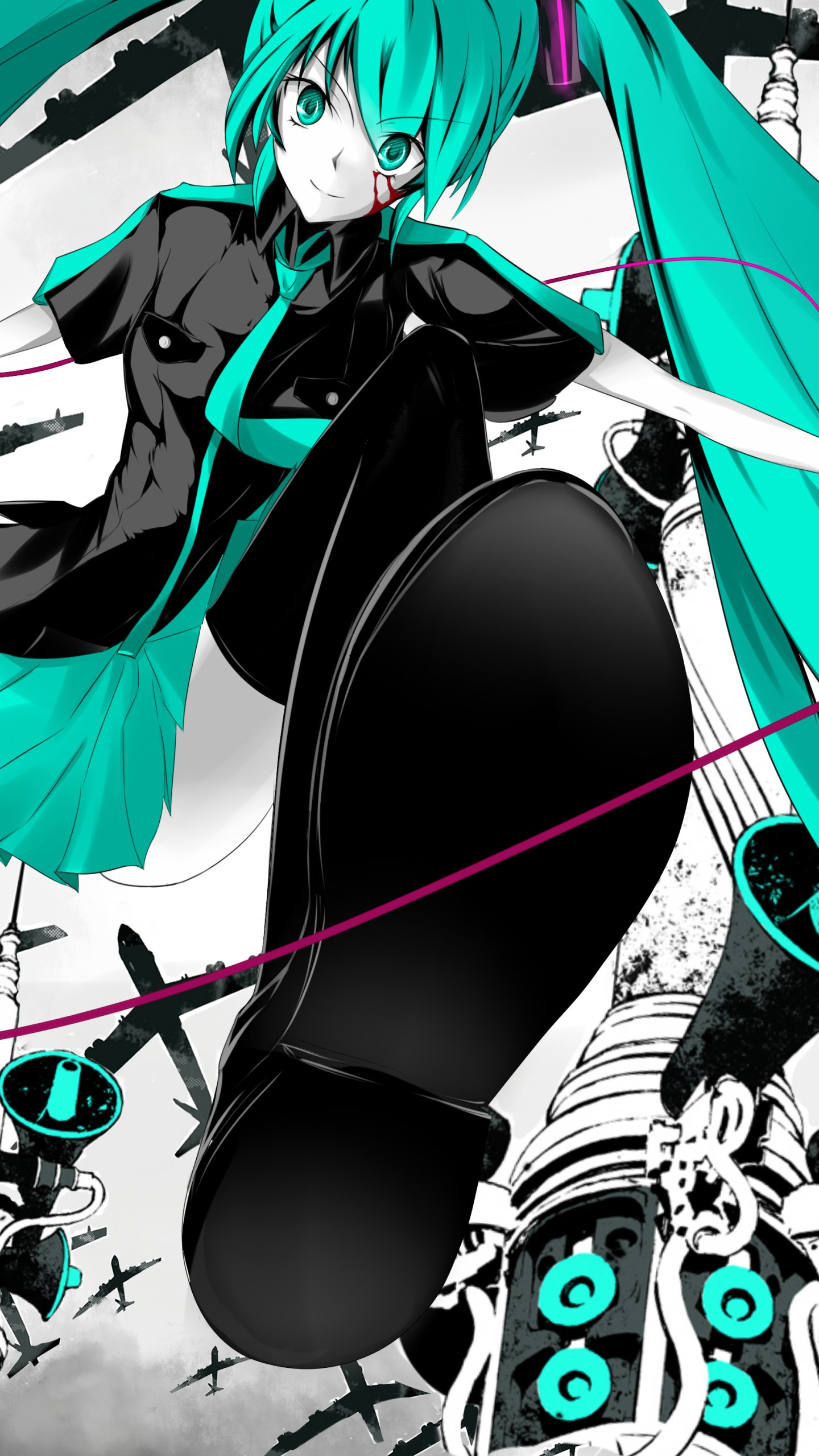 Download Love Is War (Vocaloid) Song Illustration Hatsune Miku Anime Vocaloid Phone Wallpaper