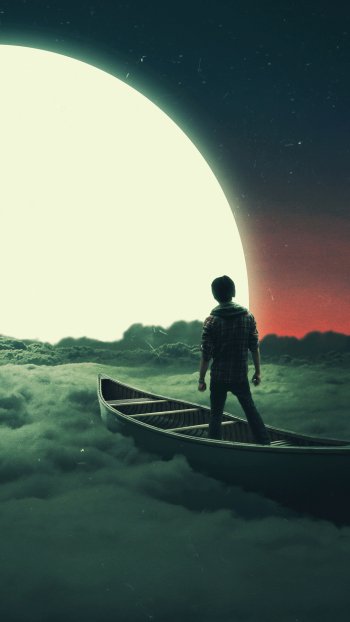 boat fantasy dream Phone Wallpaper
