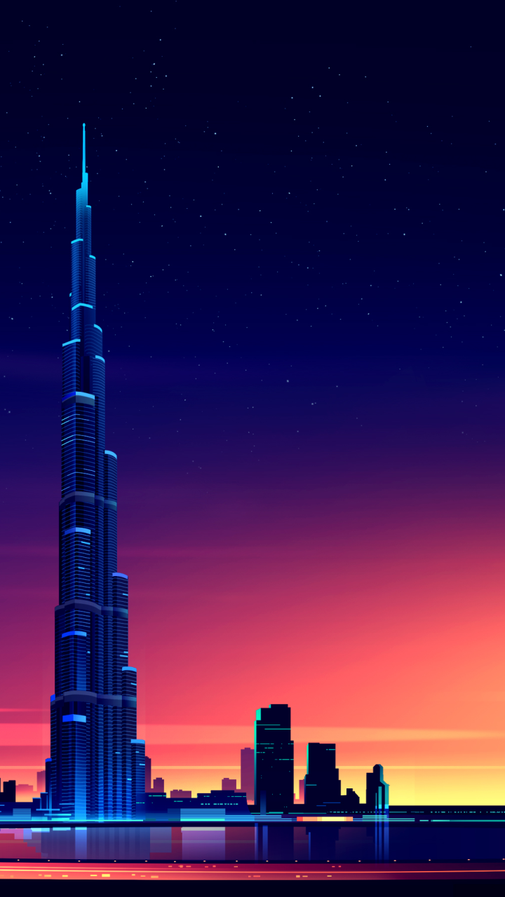Download Cityscape Skyscraper Man Made Burj Khalifa Phone Wallpaper