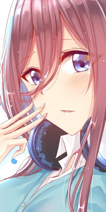 Miku Nakano Anime The Quintessential Quintuplets Phone Wallpaper