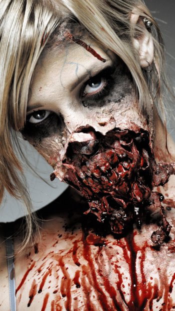 creepy dark zombie Phone Wallpaper