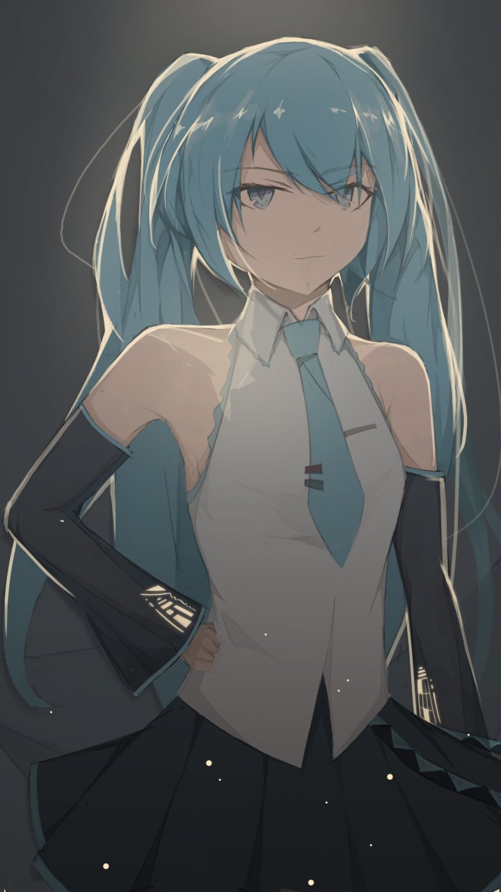 Download Hatsune Miku Anime Vocaloid Phone Wallpaper