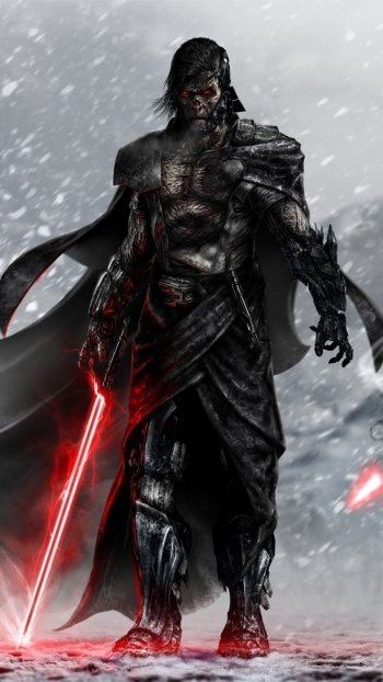 Darth Vader lightsaber Sith (Star Wars) Sci Fi Star Wars Phone Wallpaper