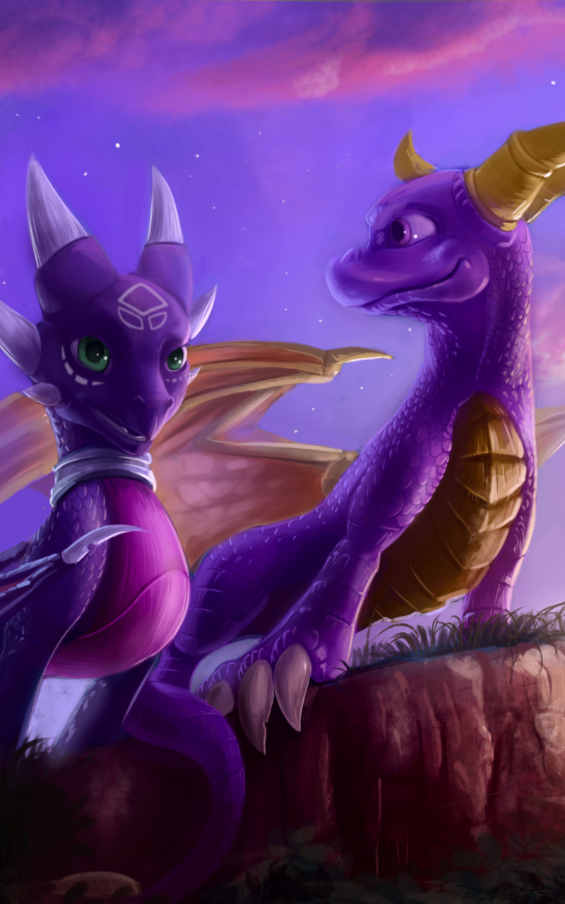 Spyro and Cynder by zilvart