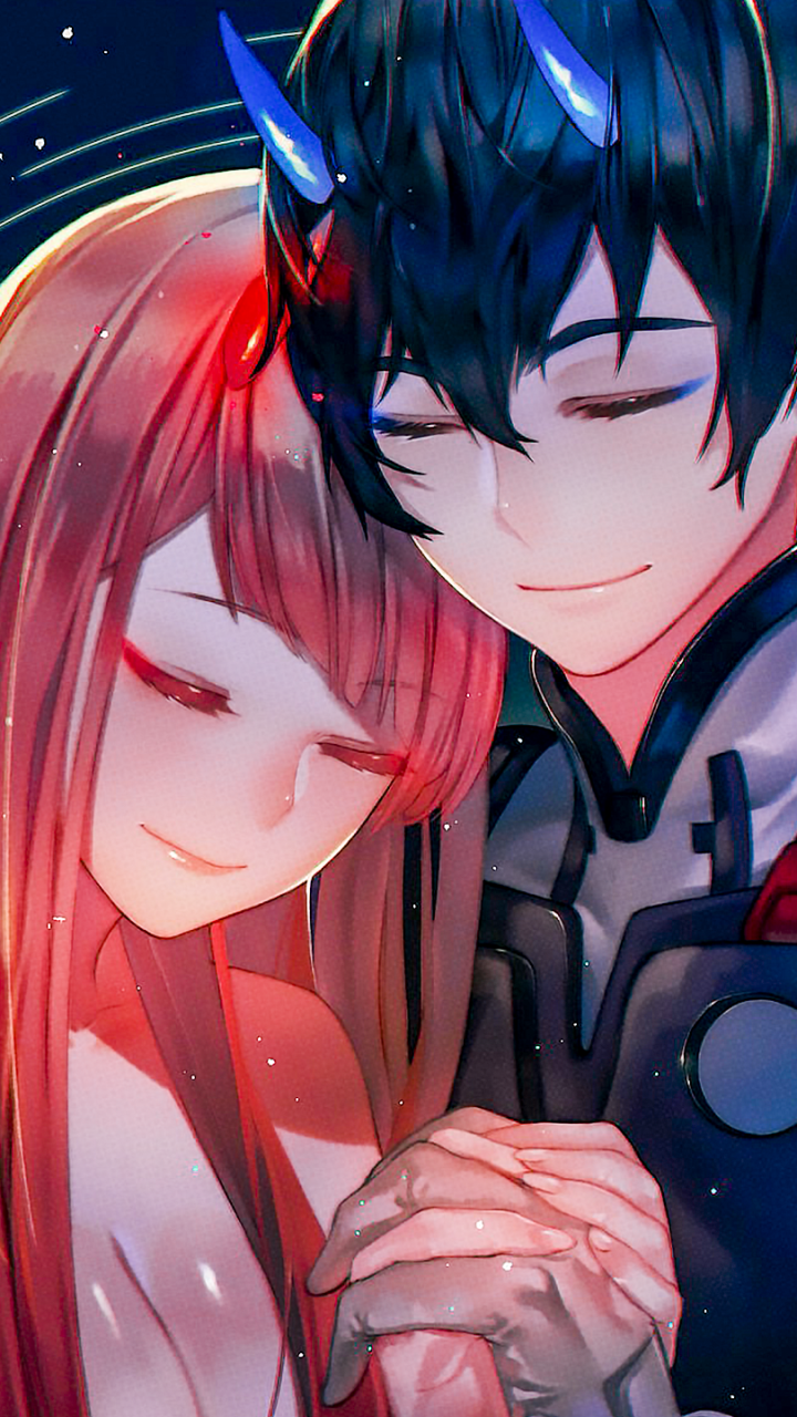 Download Hiro (Darling In The FranXX) Zero Two (Darling In The FranXX) Anime Darling In The FranXX Phone Wallpaper