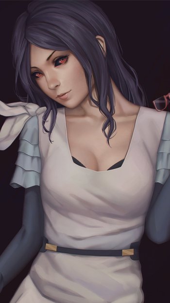 Rize Kamishiro Anime Tokyo Ghoul Phone Wallpaper