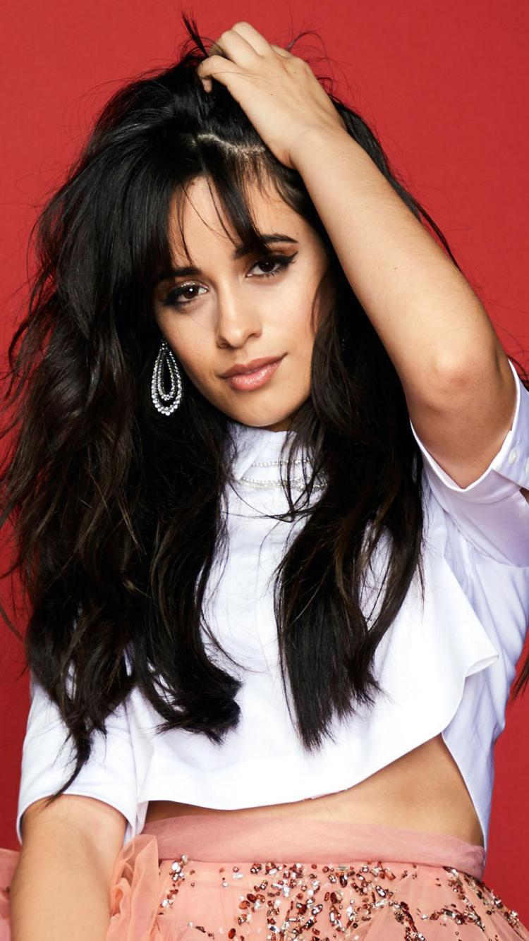 Download Brown Eyes Black Hair Cuban Singer Music Camila Cabello Phone ...