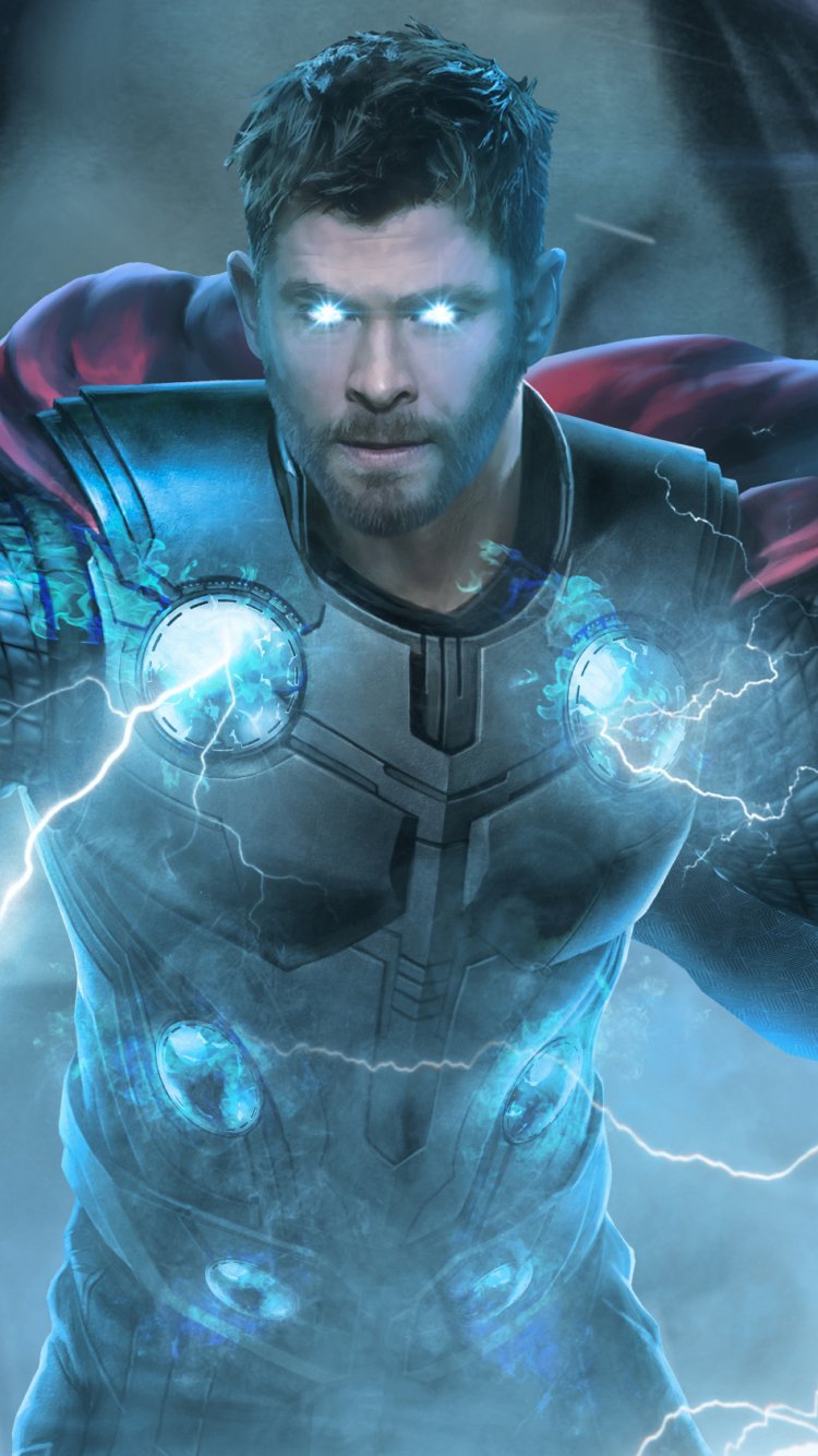 Download Chris Hemsworth Thor Movie Avengers EndGame Phone Wallpaper