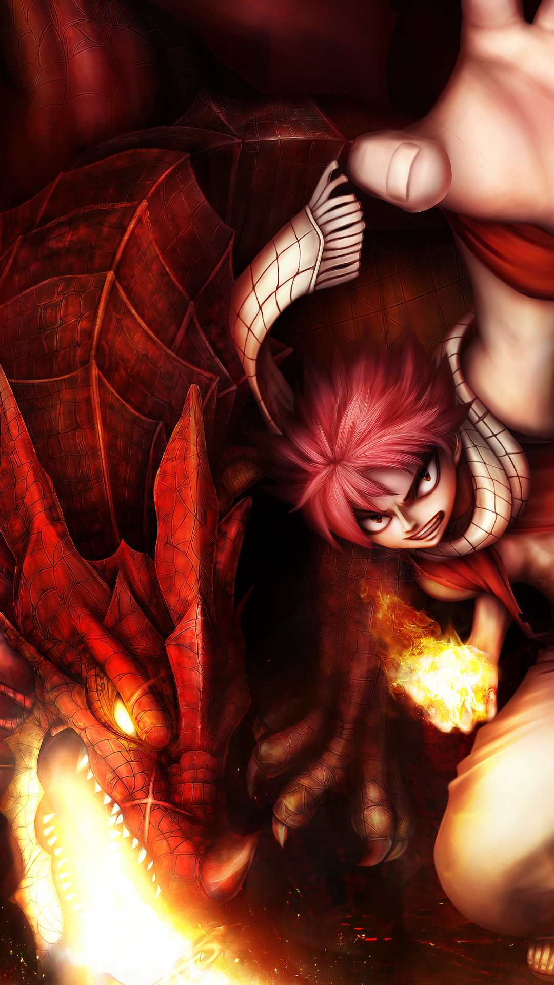 Download Igneel (Fairy Tail) Natsu Dragneel Anime Fairy Tail Phone Wallpaper