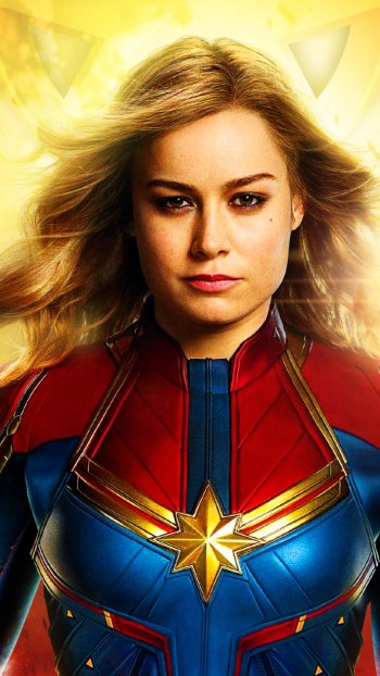 Brie Larson movie Captain Marvel Phone Wallpaper