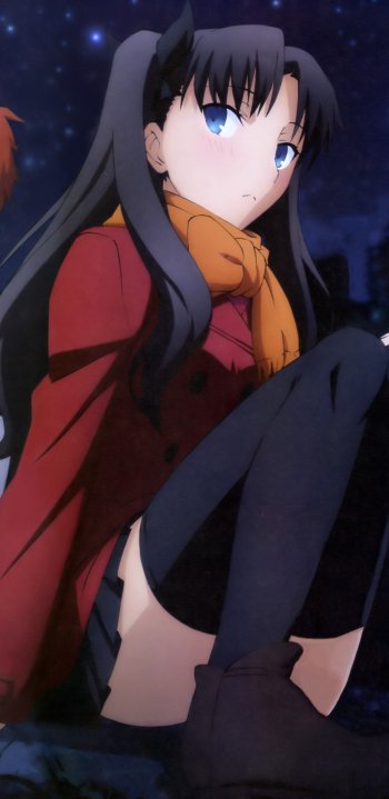 Rin Tohsaka Anime Fate/Stay Night: Unlimited Blade Works Phone Wallpaper